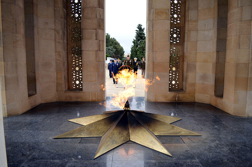 Делегация Национальной гвардии штата Оклахома США находится в Азербайджане