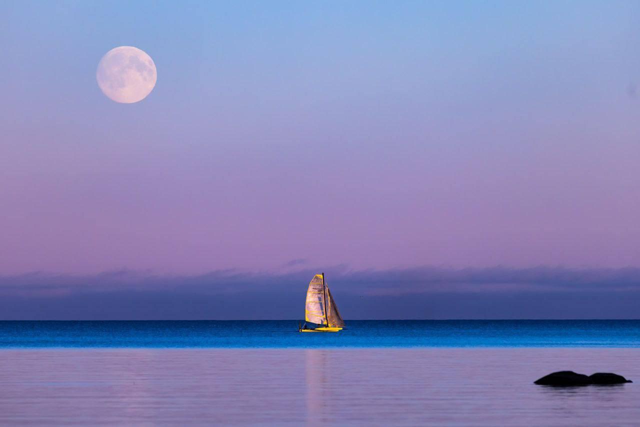 Жители земли увидели "Бобровую" Луну