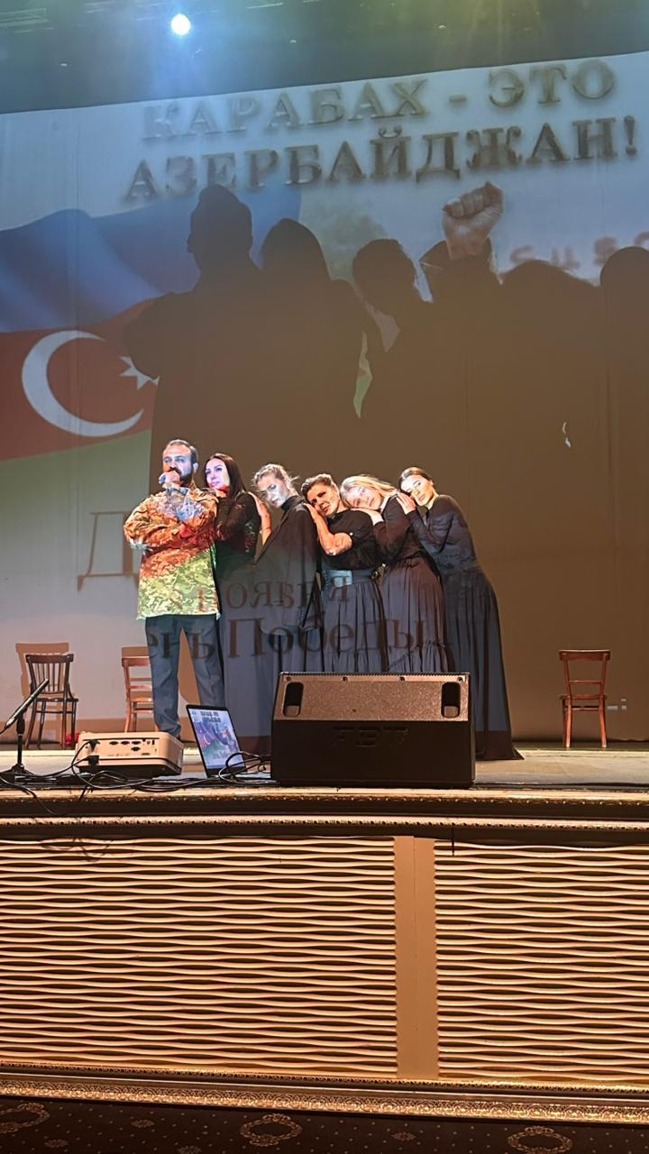 "Цена счастья" в Гяндже: театральный вечер в честь 5-летия Победы в Отечественной войне