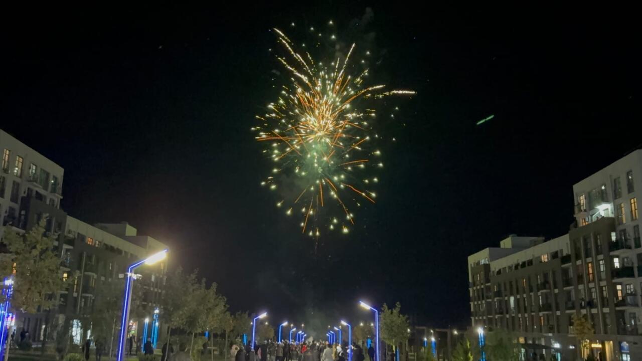 Füzulidə Zəfər Gününə həsr olunan atəşfəşanlıq keçirilib