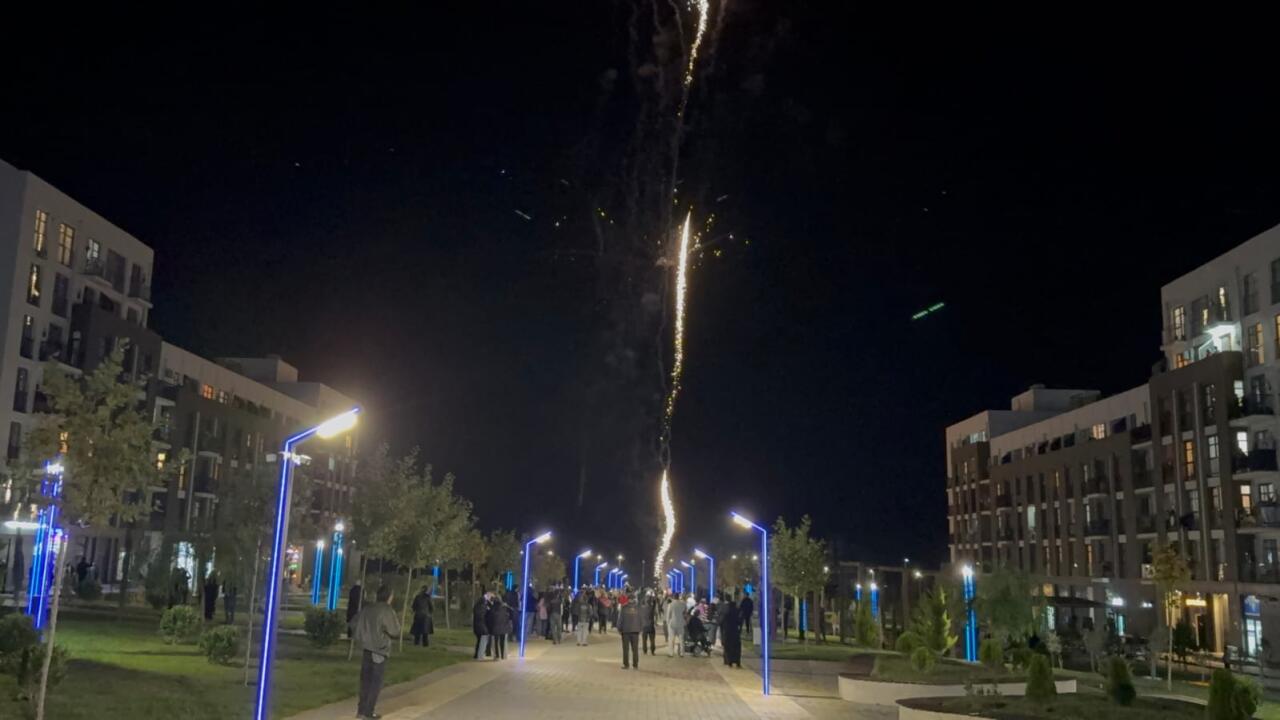 Füzulidə Zəfər Gününə həsr olunan atəşfəşanlıq keçirilib