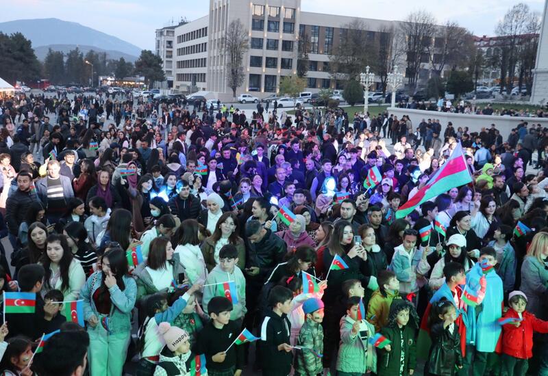 Xankəndidə Zəfərimizin 5 illiyi möhtəşəm bayram coşqusu ilə qeyd olunub