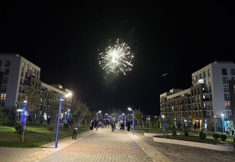 Füzulidə Zəfər Gününə həsr olunan atəşfəşanlıq keçirilib