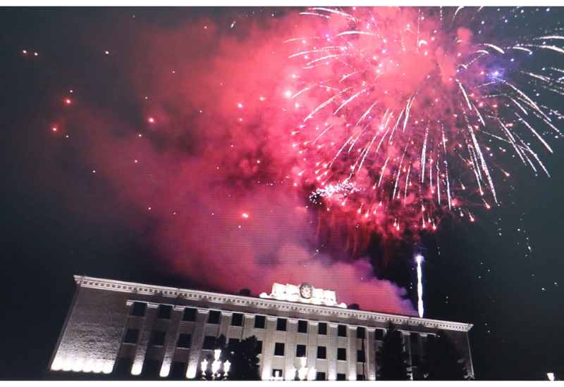 Xankəndidə Zəfərin 5-ci ildönümü münasibətilə atəşfəşanlıq keçirilib