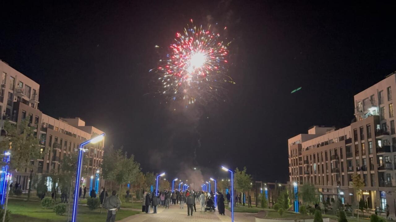 Füzulidə Zəfər Gününə həsr olunan atəşfəşanlıq keçirilib