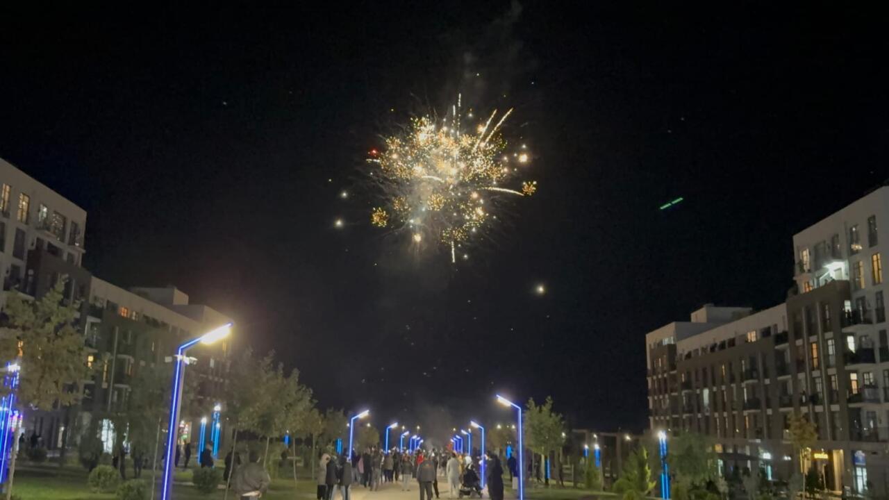 Füzulidə Zəfər Gününə həsr olunan atəşfəşanlıq keçirilib