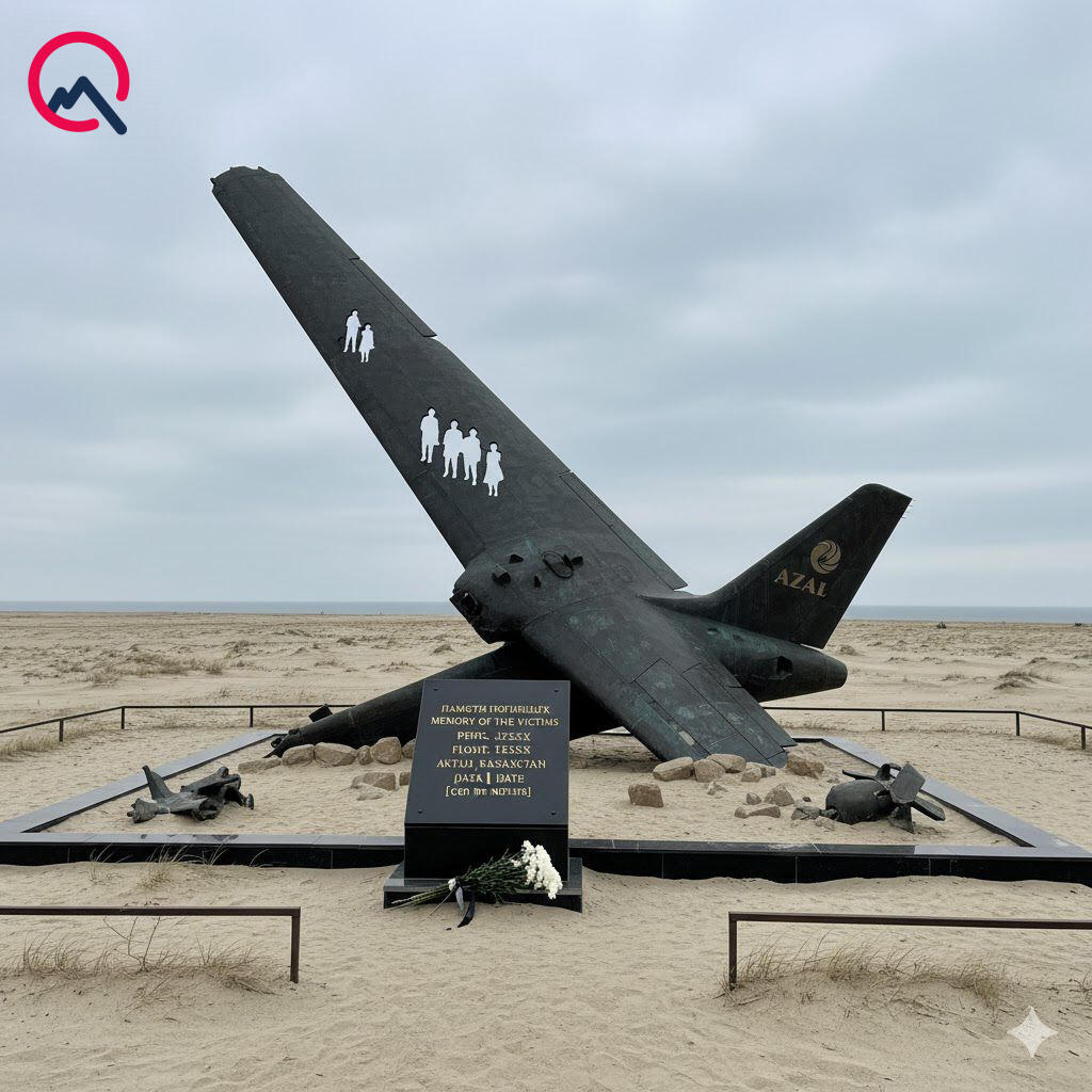 На месте крушения самолета AZAL в Актау возведут новый памятник