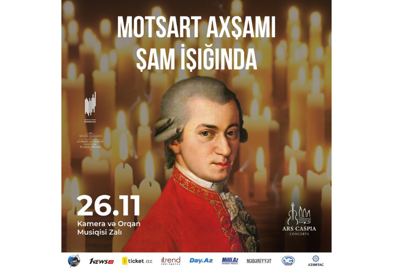 В Баку состоится "Вечер Моцарта при свечах"