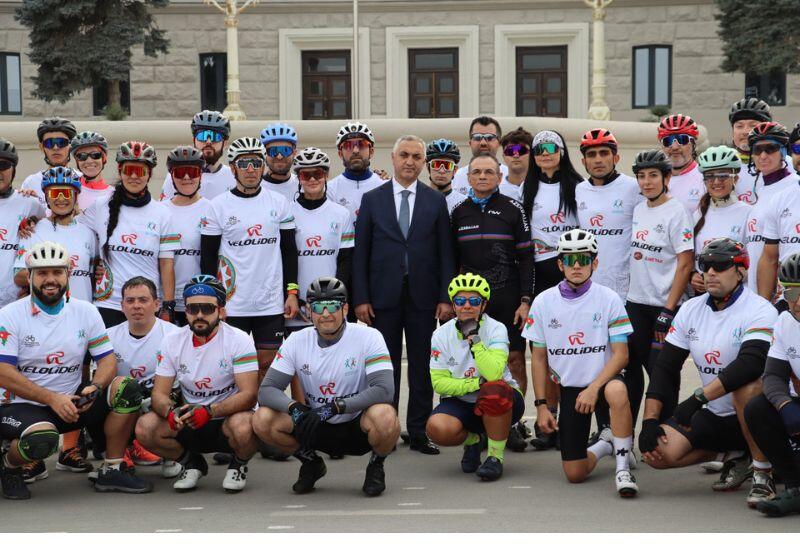 В Ханкенди проведен финальный этап велопробега «По следам Победы»