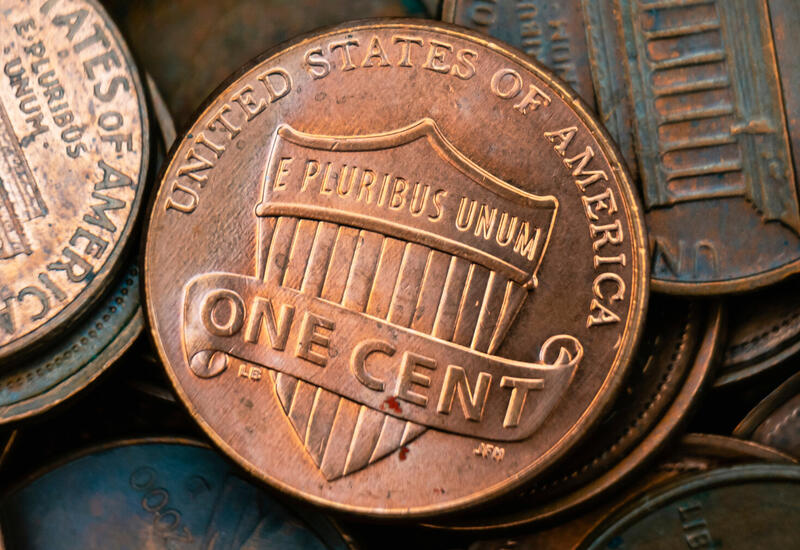 В США прекратили чеканить монеты в один цент