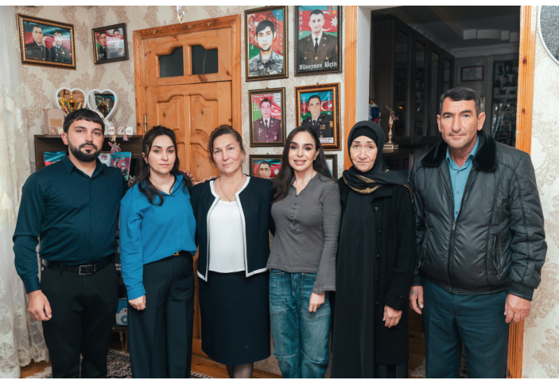 Leyla Əliyeva Mingəçevirdə şəhid ailəsini ziyarət edib, bir sıra sosial müəssisələrlə tanış olub