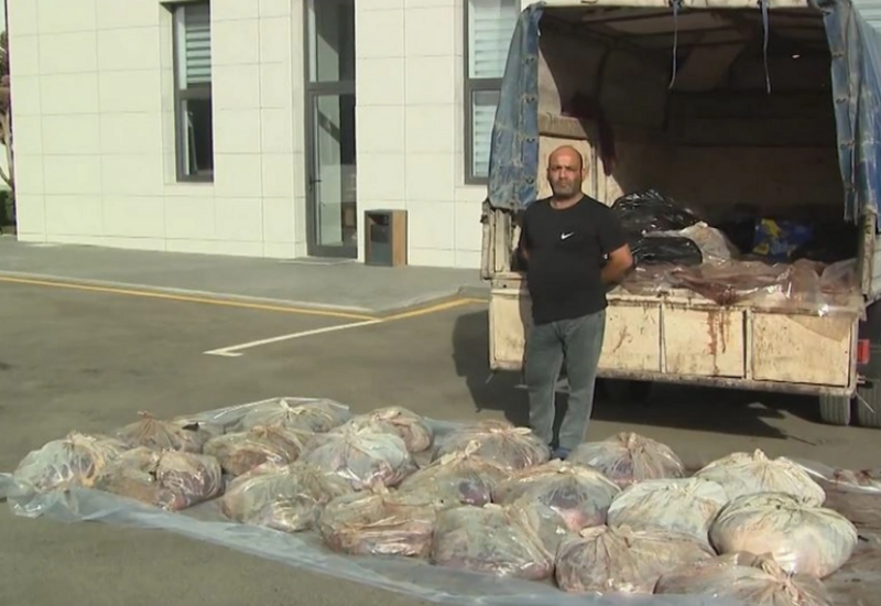 В Баку задержали группу лиц за продажу непригодного мяса