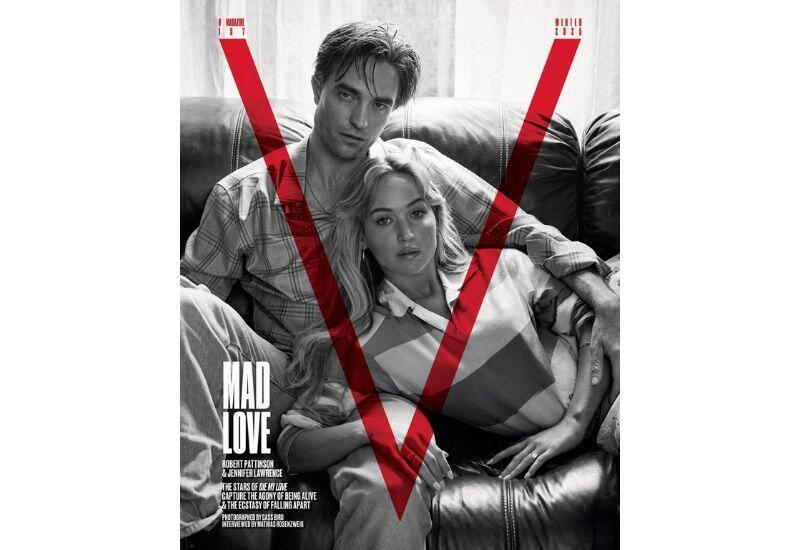 Дженнифер Лоуренс и Роберт Паттинсон снялись для обложки V Magazine