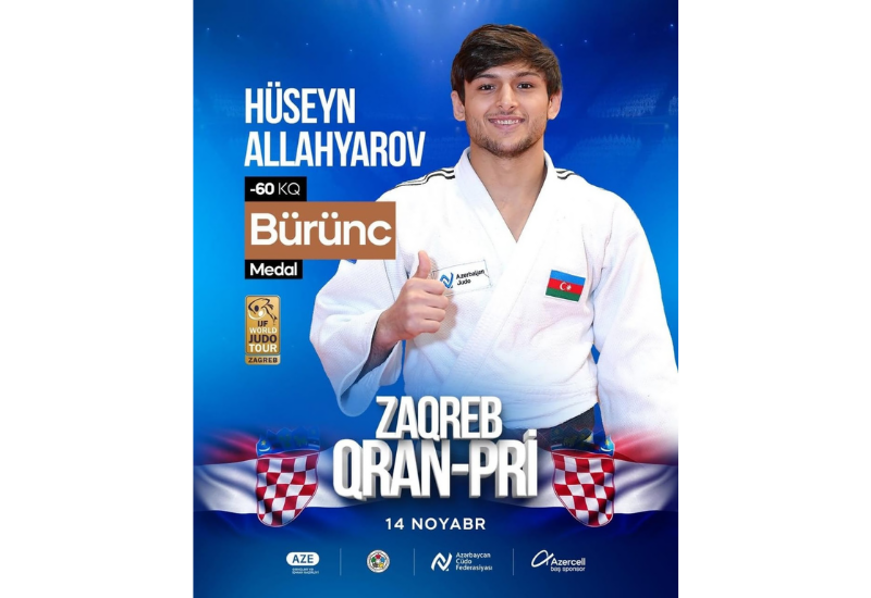 Азербайджанский дзюдоист завоевал "бронзу" на Гран-при в Загребе