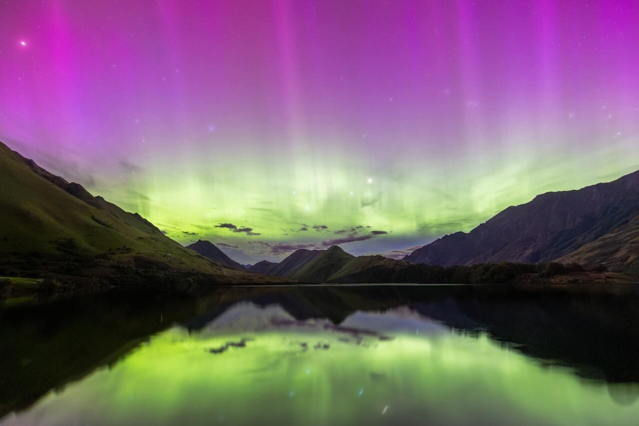 Красота южного полярного сияния