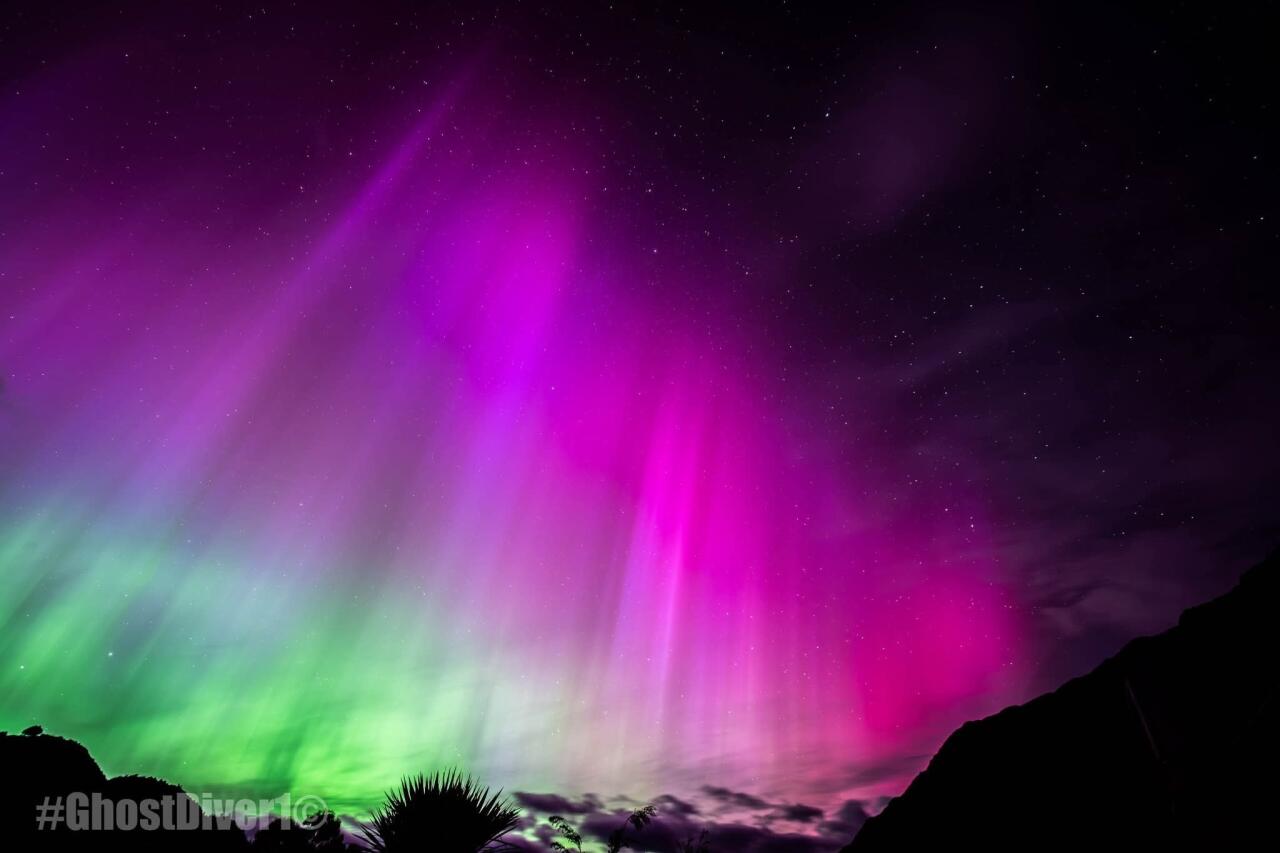 Красота южного полярного сияния