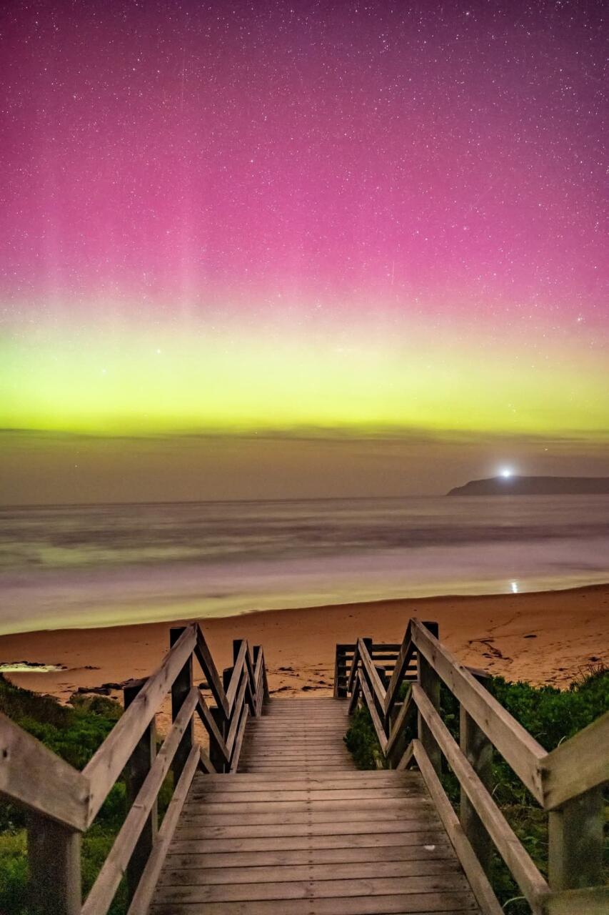 Красота южного полярного сияния