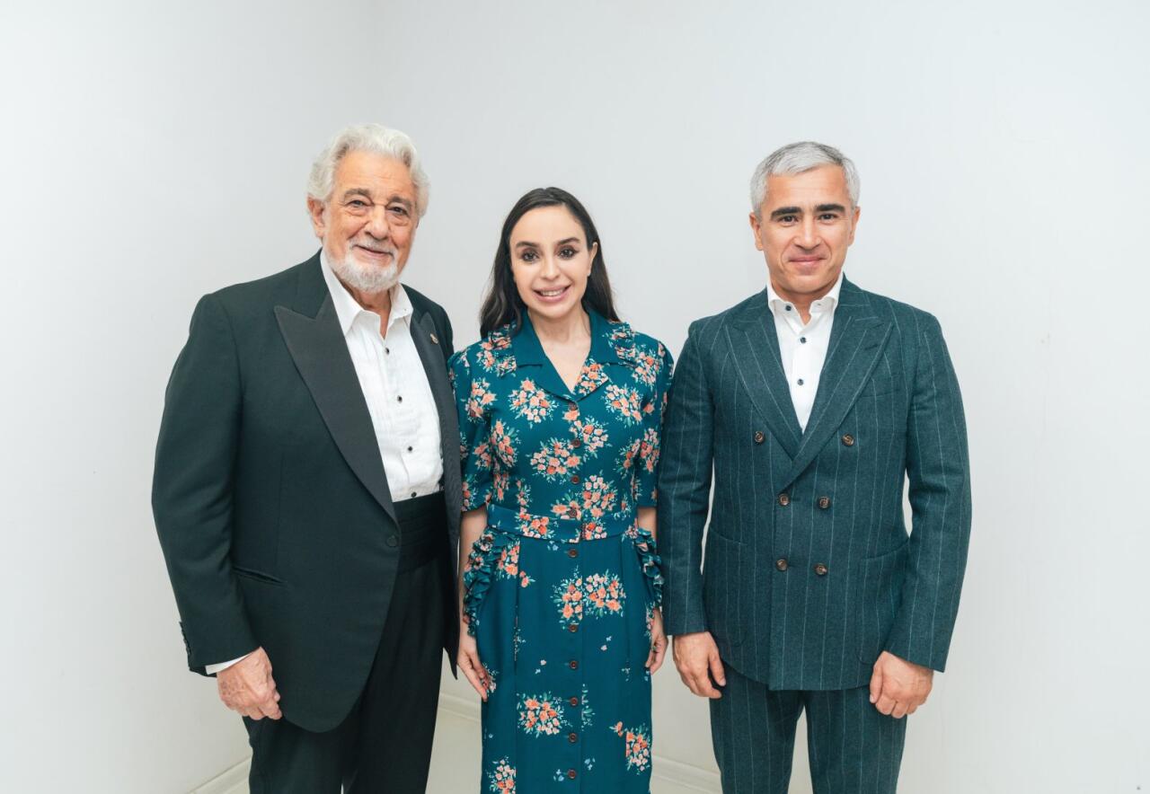 Вице-президент Фонда Гейдара Алиева Лейла Алиева присутствовала на концерте Пласидо Доминго в Центре Гейдара Алиева