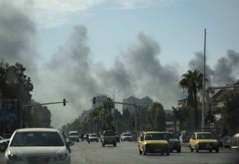 На Дамаск упали ракеты