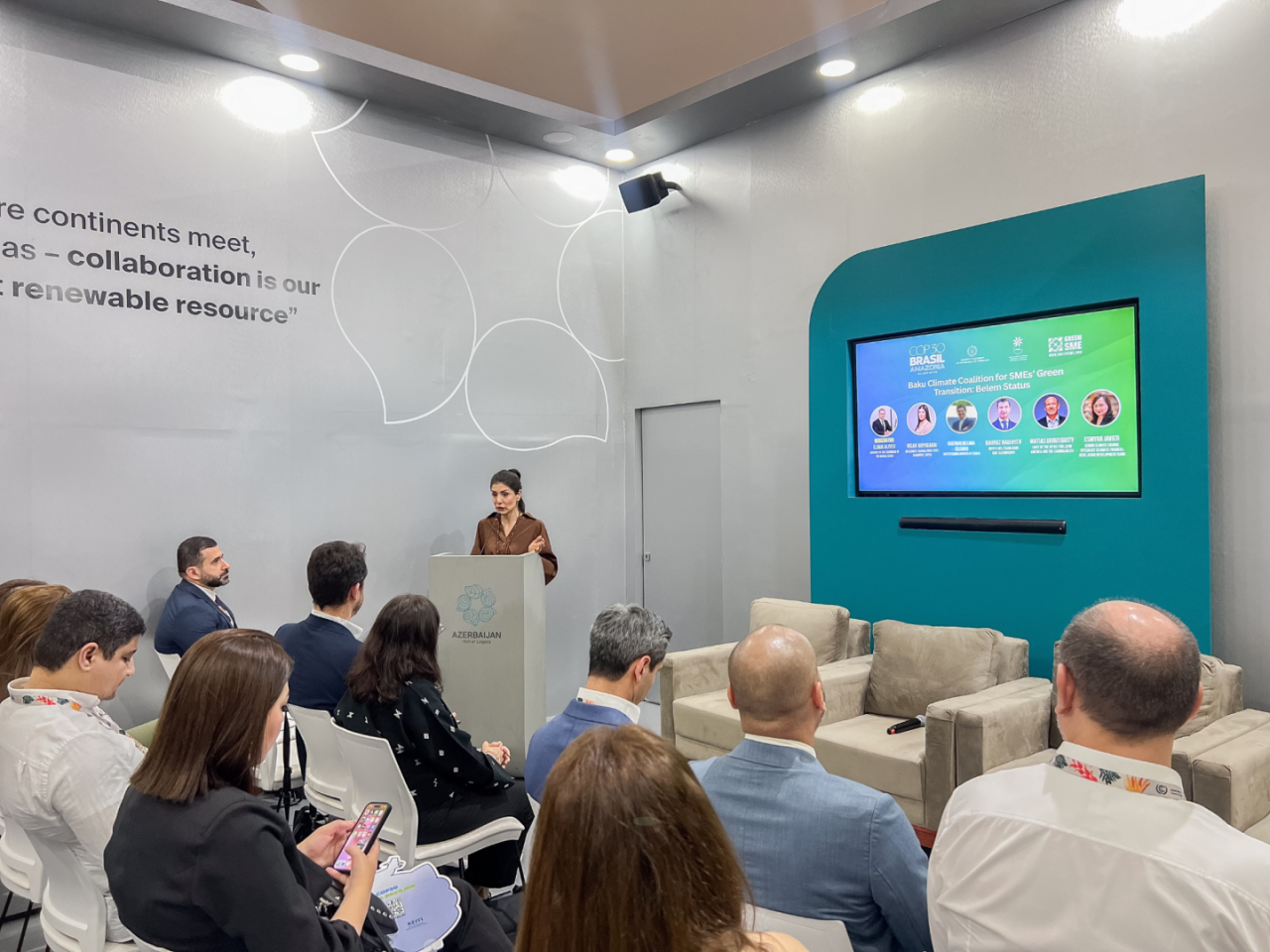 COP30 çərçivəsində “KOB-ların yaşıl keçidi üçün Bakı İqlim Koalisiyası - Belem statusu” mövzusunda panel müzakirə təşkil olunub