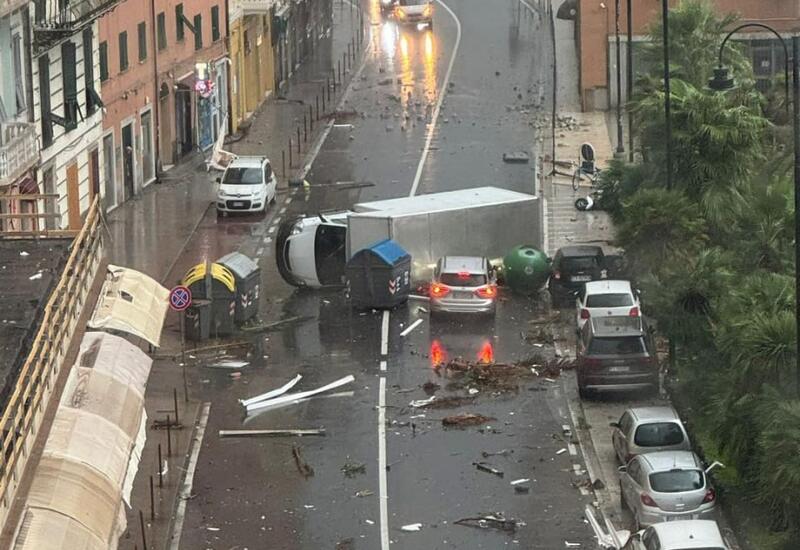 Последствия торнадо в итальянском городе