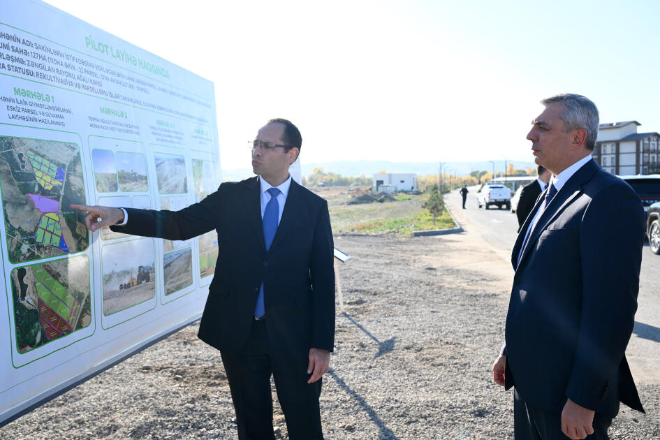 Əlaqələndirmə Qərargahının üzvləri Ağalıda kənd təsərrüfatı təyinatlı torpaq sahələrinə baxış keçiriblər