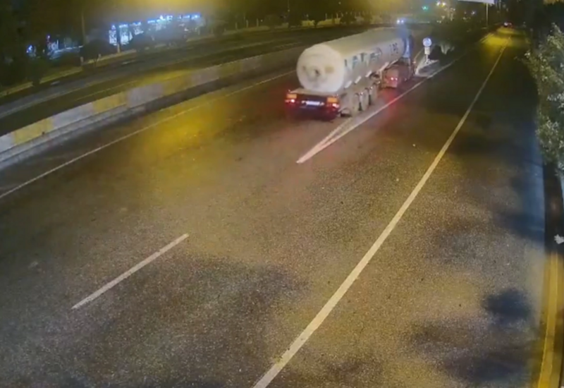 Yolun bağlanmasına səbəb olan qəzanın