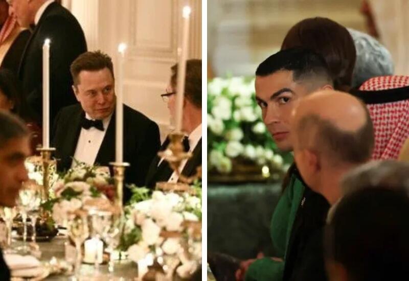 Маска и Роналду заметили на званом ужине в Белом доме