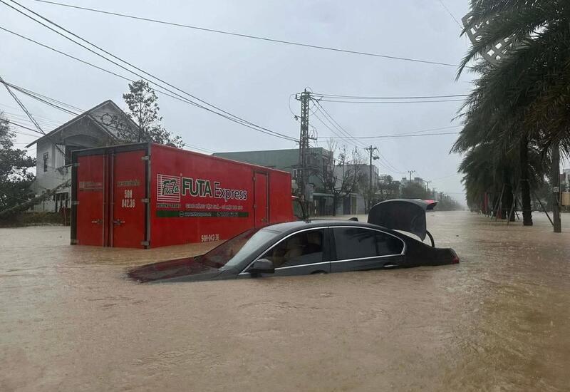 Сильное наводнение во Вьетнаме
