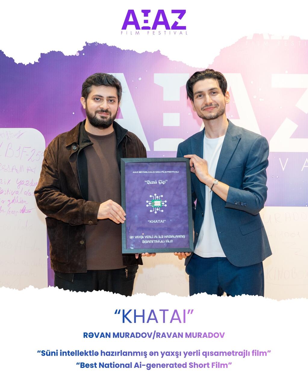 В Баку наградили победителей первого на Кавказе кинофестиваля AİAZ с технологией ИИ