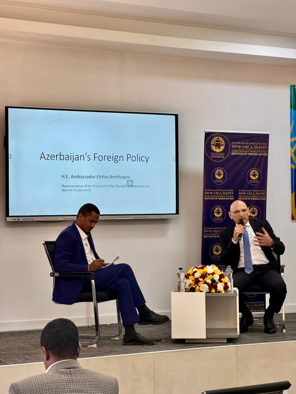 Prezidentin xüsusi tapşırıqlar üzrə nümayəndəsi Elçin Əmirbəyov Efiopiyada işgüzar səfərdə olub