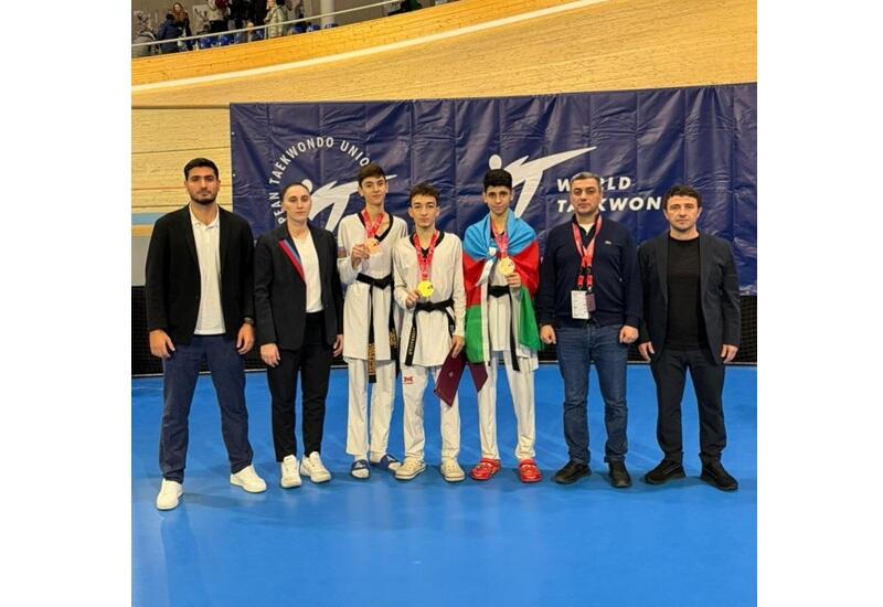 Азербайджанские тхэквондисты завоевали медали на чемпионате Европы