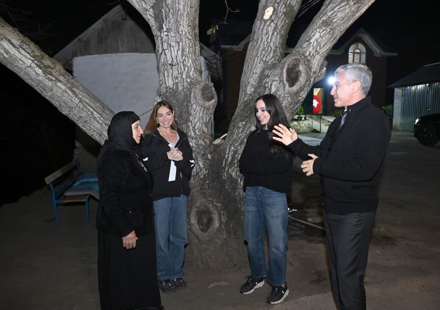 Leyla Əliyeva və Arzu Əliyeva Astarada Pəncəli Teymurovun ailəsini ziyarət ediblər