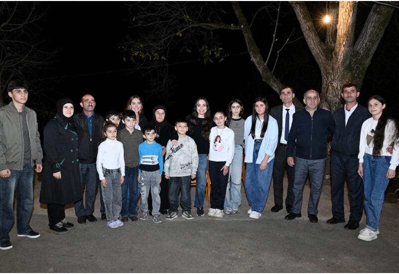 Leyla Əliyeva və Arzu Əliyeva Astarada Pəncəli Teymurovun ailəsini ziyarət ediblər