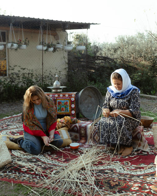 Leyla Əliyeva, Arzu Əliyeva və Alena Əliyeva Lənkəranda fermer təsərrüfatı ilə tanış olublar