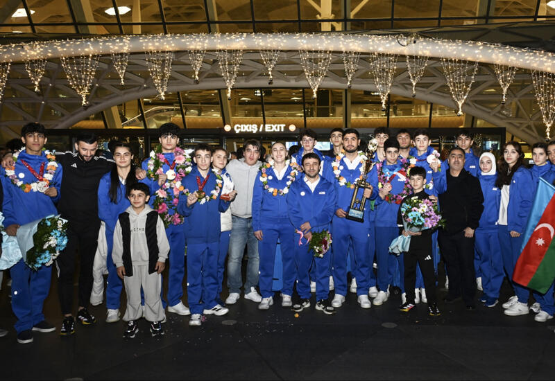 Азербайджанские спортсмены, успешно выступившие на Исламиаде, вернулись на родину