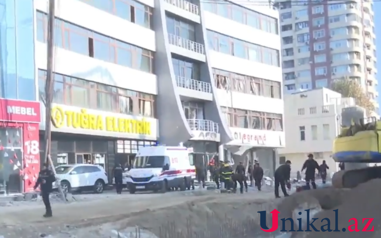 Сильный взрыв в Наримановском районе Баку: есть пострадавшие