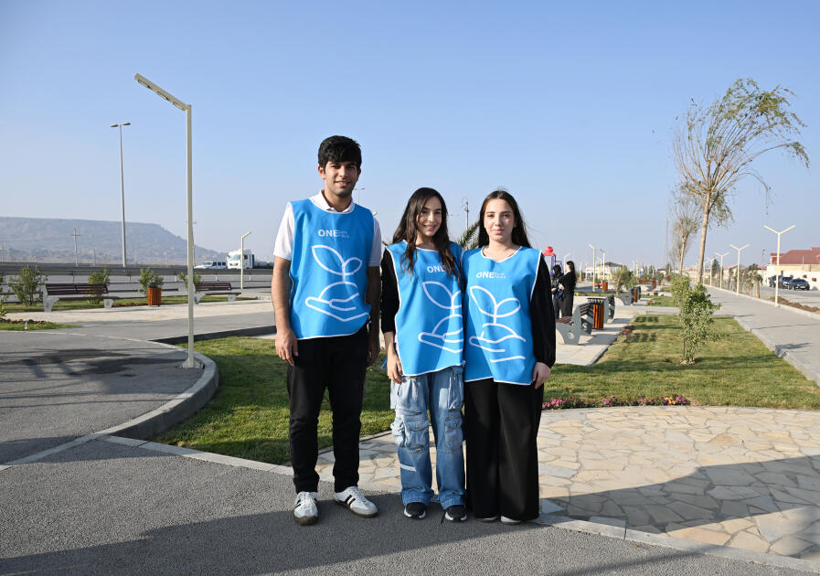 Heydər Əliyev Fondunun vitse-prezidenti Leyla Əliyeva Qaradağda yeni parkın açılışında iştirak edib