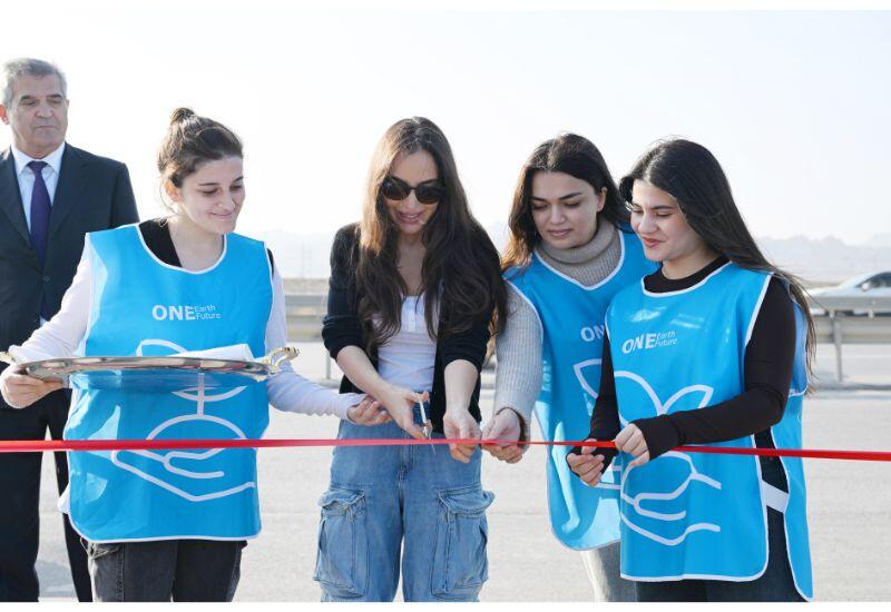 Heydər Əliyev Fondunun vitse-prezidenti Leyla Əliyeva Qaradağda yeni parkın açılışında iştirak edib