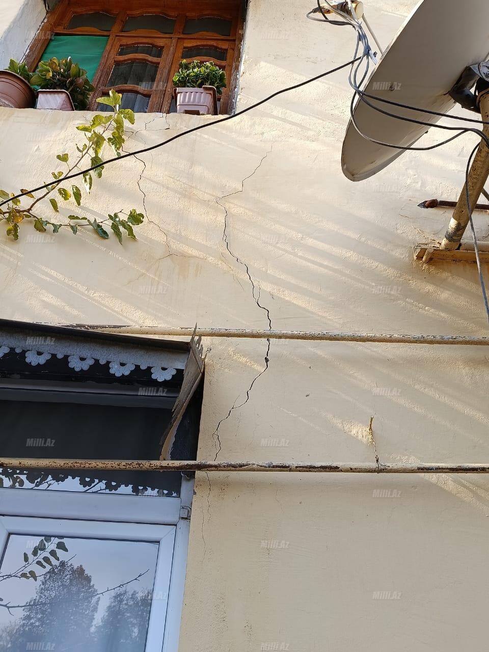 Goranboyda daha bir bina çökə bilər