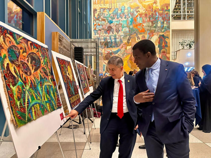 В ООН организована выставка азербайджанских ковров, получивших вторую жизнь