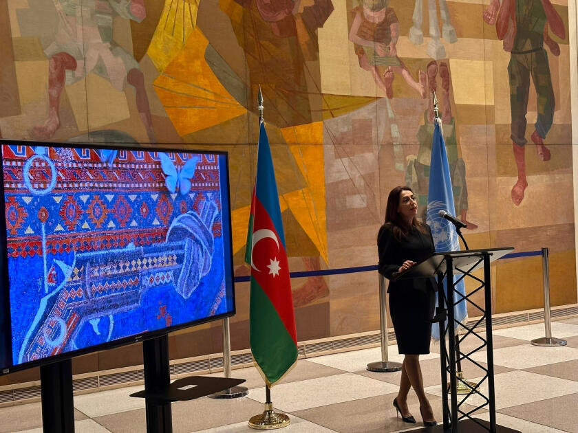 В ООН организована выставка азербайджанских ковров, получивших вторую жизнь