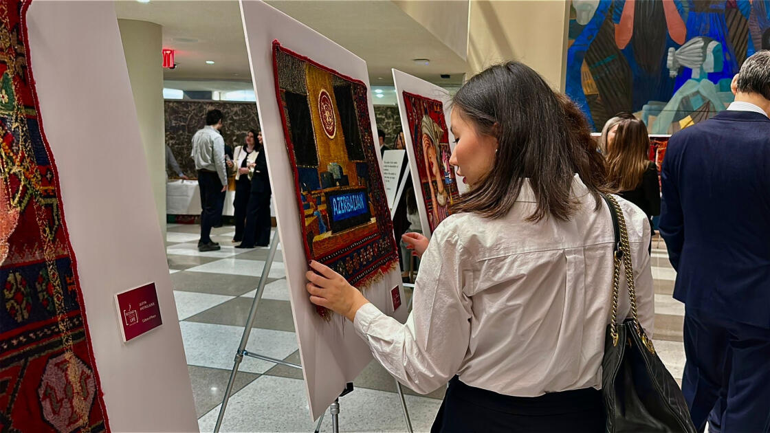 В ООН организована выставка азербайджанских ковров, получивших вторую жизнь