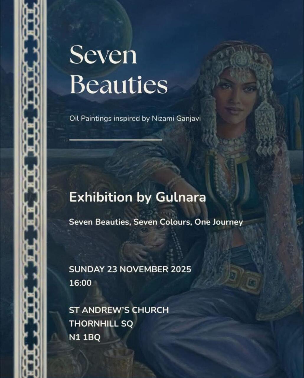 Londonda Gülnarə Cəfərin “Yeddi gözəl” sərgisi baş tutub