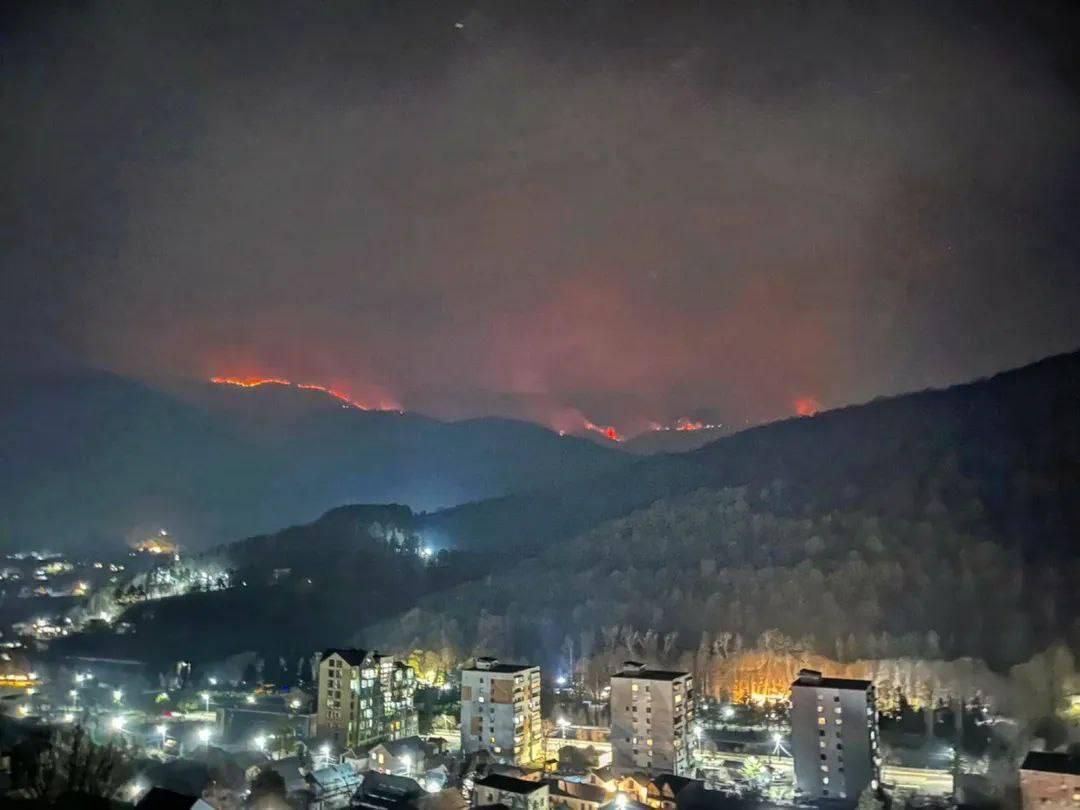 Вертолеты в Армении пытаются потушить лесной пожар