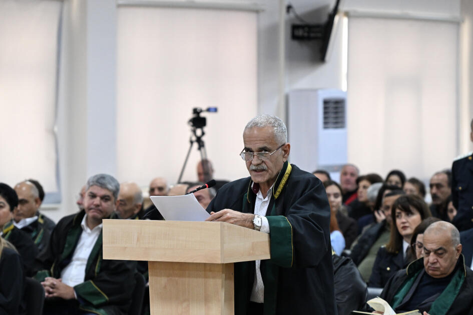 Ermənistan vətəndaşlarının məhkəməsində 6 təqsirləndirilən şəxsin vəkili müdafiə çıxışı edib