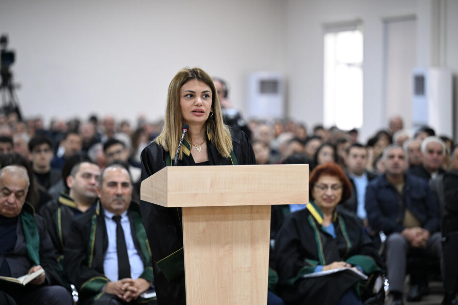 Ermənistan vətəndaşlarının məhkəməsində 6 təqsirləndirilən şəxsin vəkili müdafiə çıxışı edib