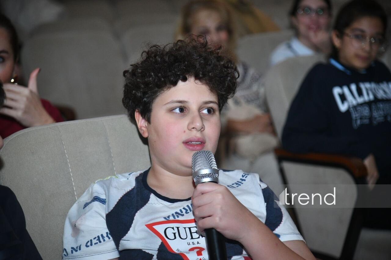 В Азербайджанской детской филармонии состоялась встреча "100 вопросов к эксперту" с Саидой Тагизаде