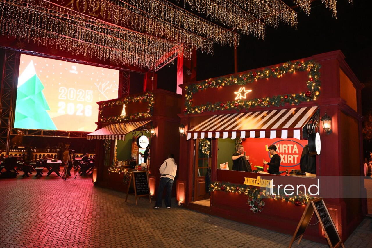 Bakı bulvarında Yeni il yarmarkasına xüsusi hazırlıq görüb, buz meydançası yaradılıb