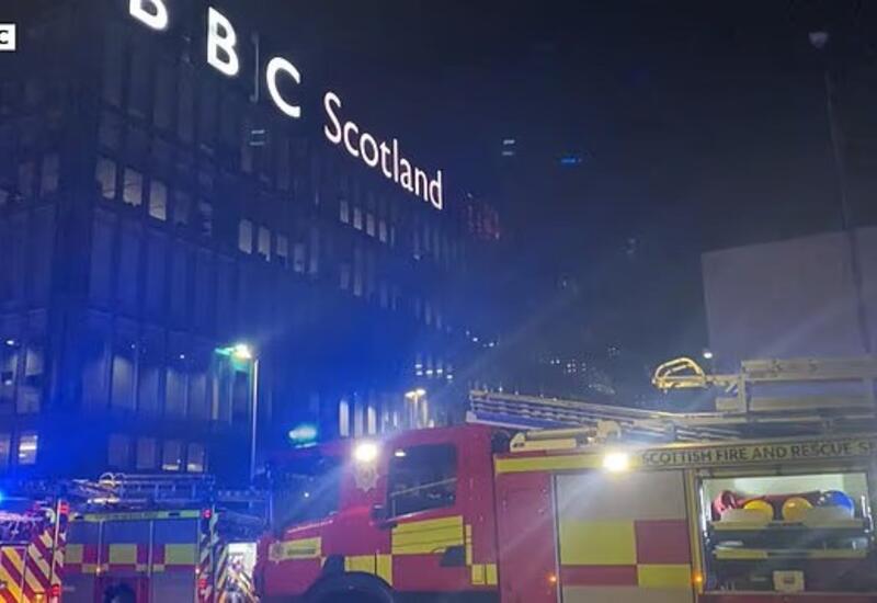 Пожар в штабквартире BBC в Шотландии